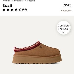 UGG Tazz Chestnut and Red Slippers